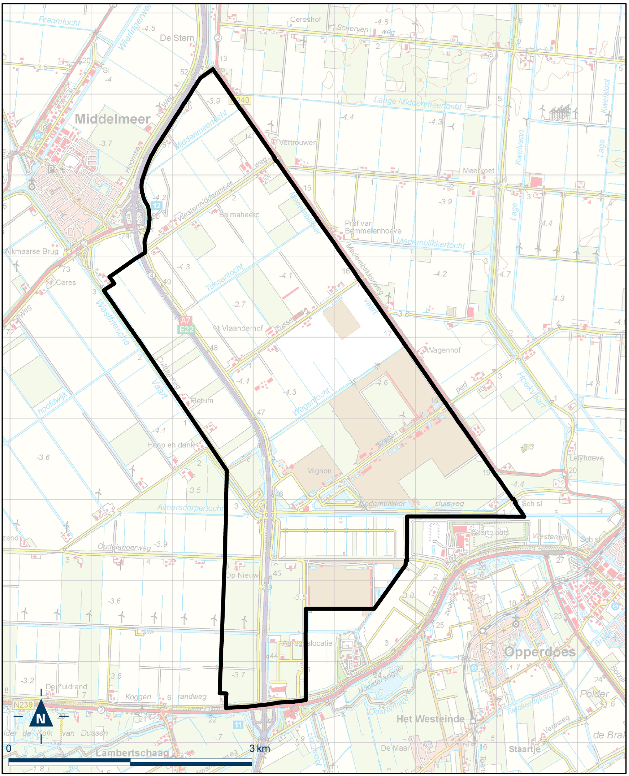 Kaart Hollands Kroon, Agriport A7