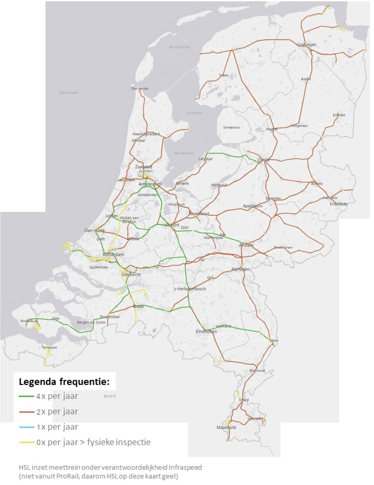 Waar en hoe vaak meet de (geometrie) meettrein in 2022