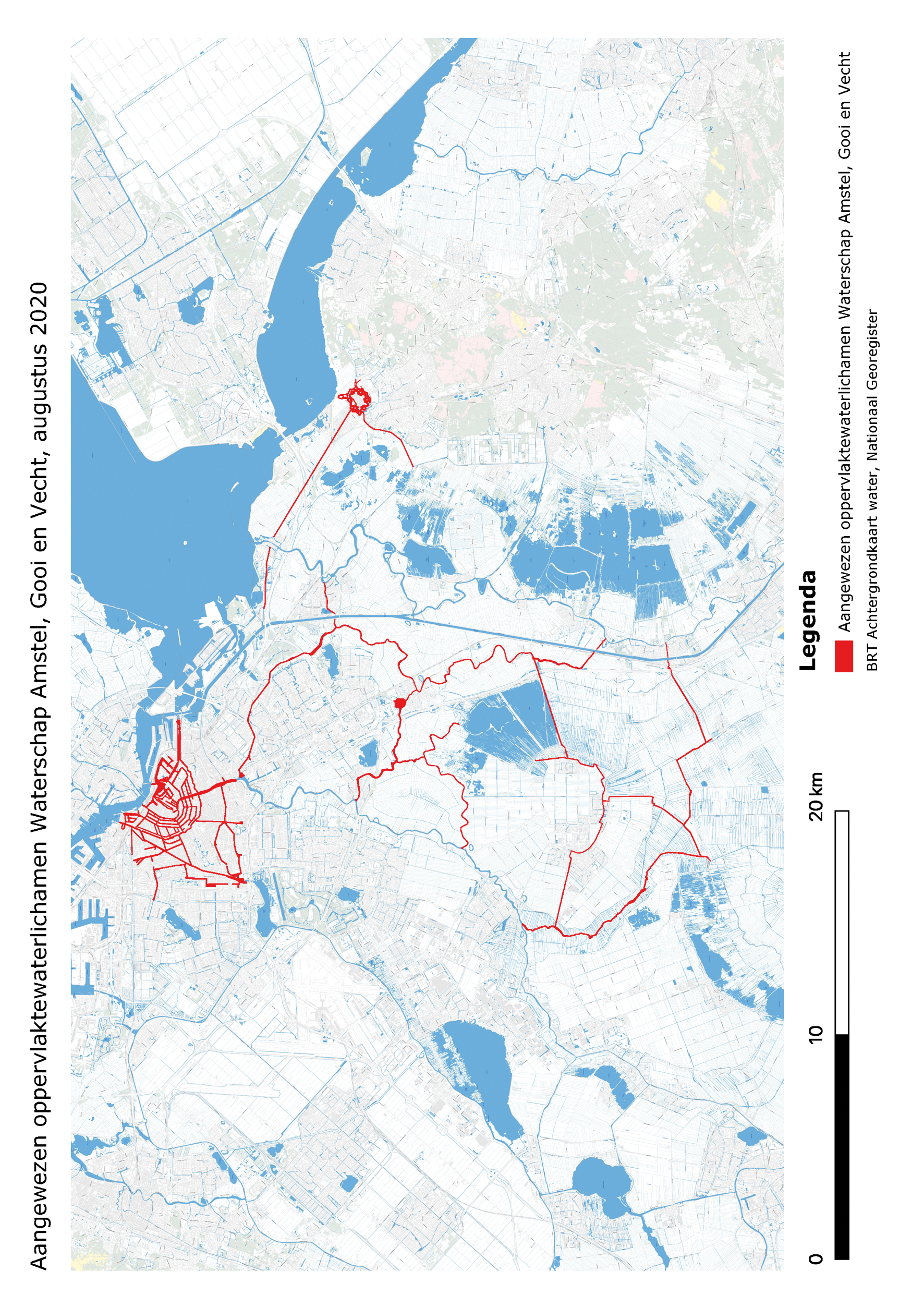 Aangewezen oppervlaktewaterlichamen Waterschap Amstel, Gooi en Vecht