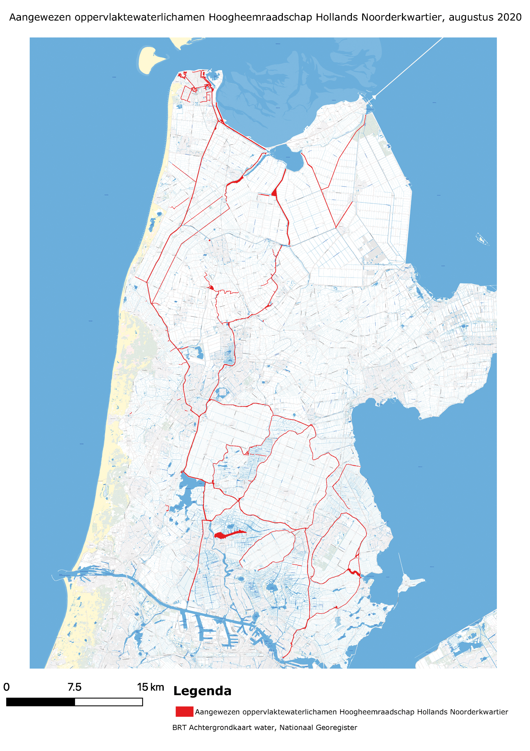 Aangewezen oppervlaktewaterlichamen Hoogheemraadschap Hollands Noorderkwartier