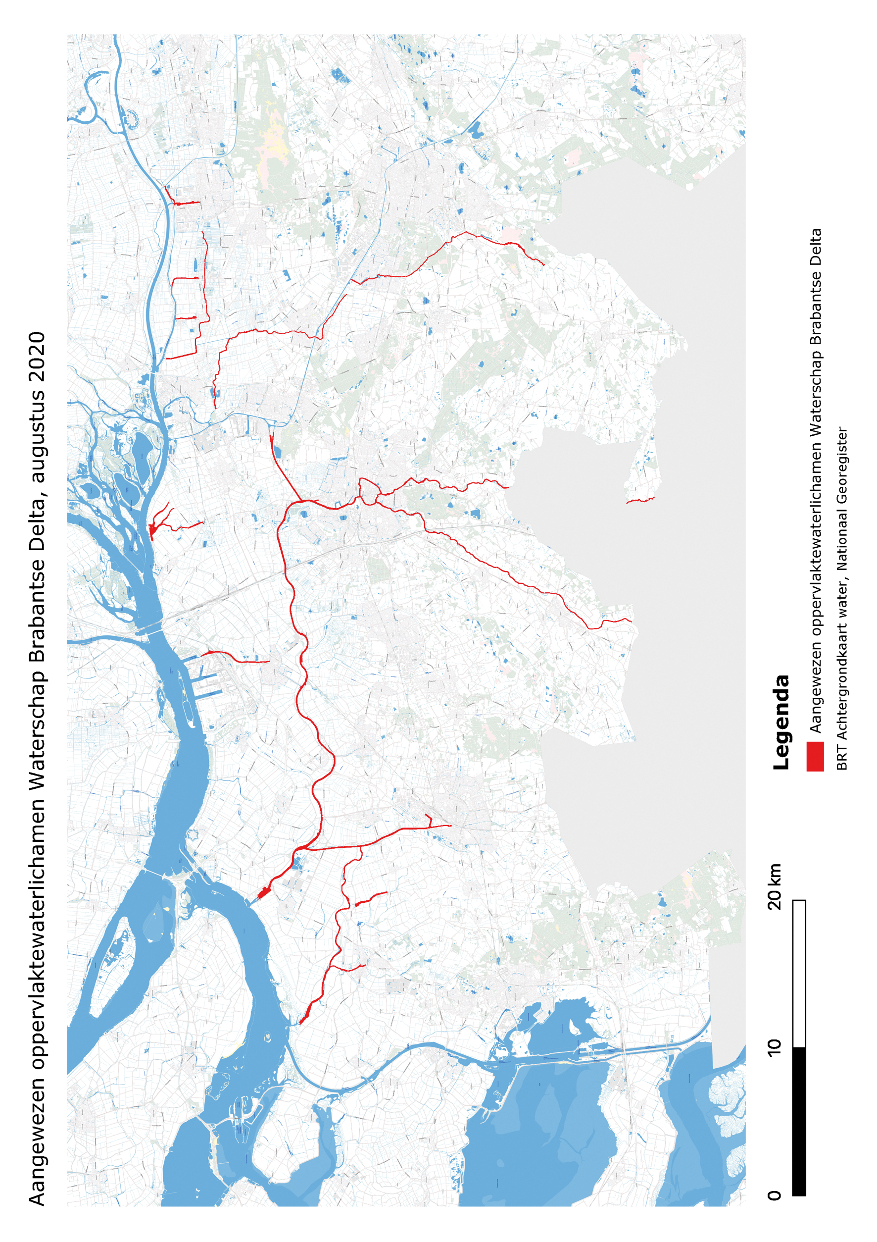 Aangewezen oppervlaktewaterlichamen Waterschap Brabantse Delta