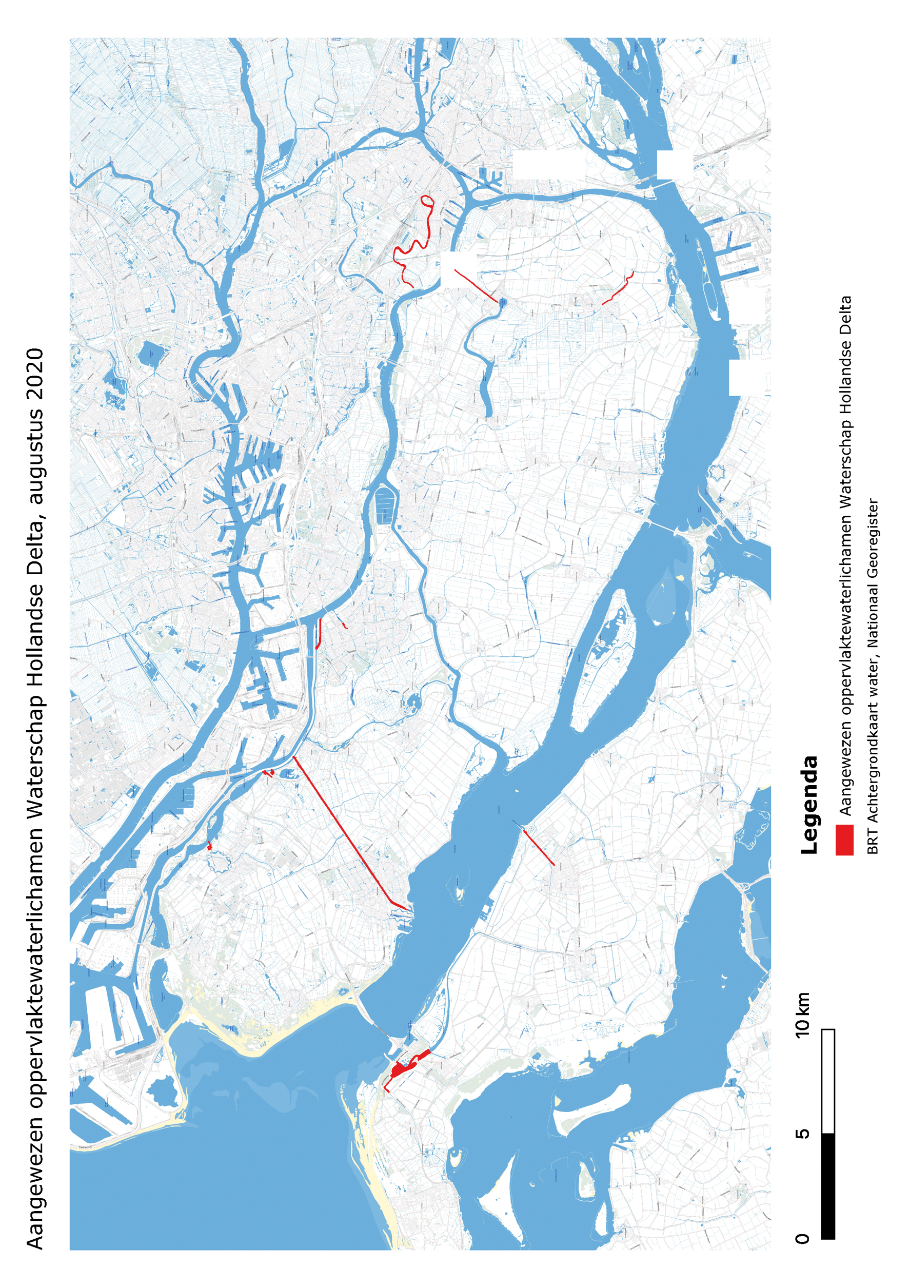 Aangewezen oppervlaktewaterlichamen Waterschap Hollandse Delta