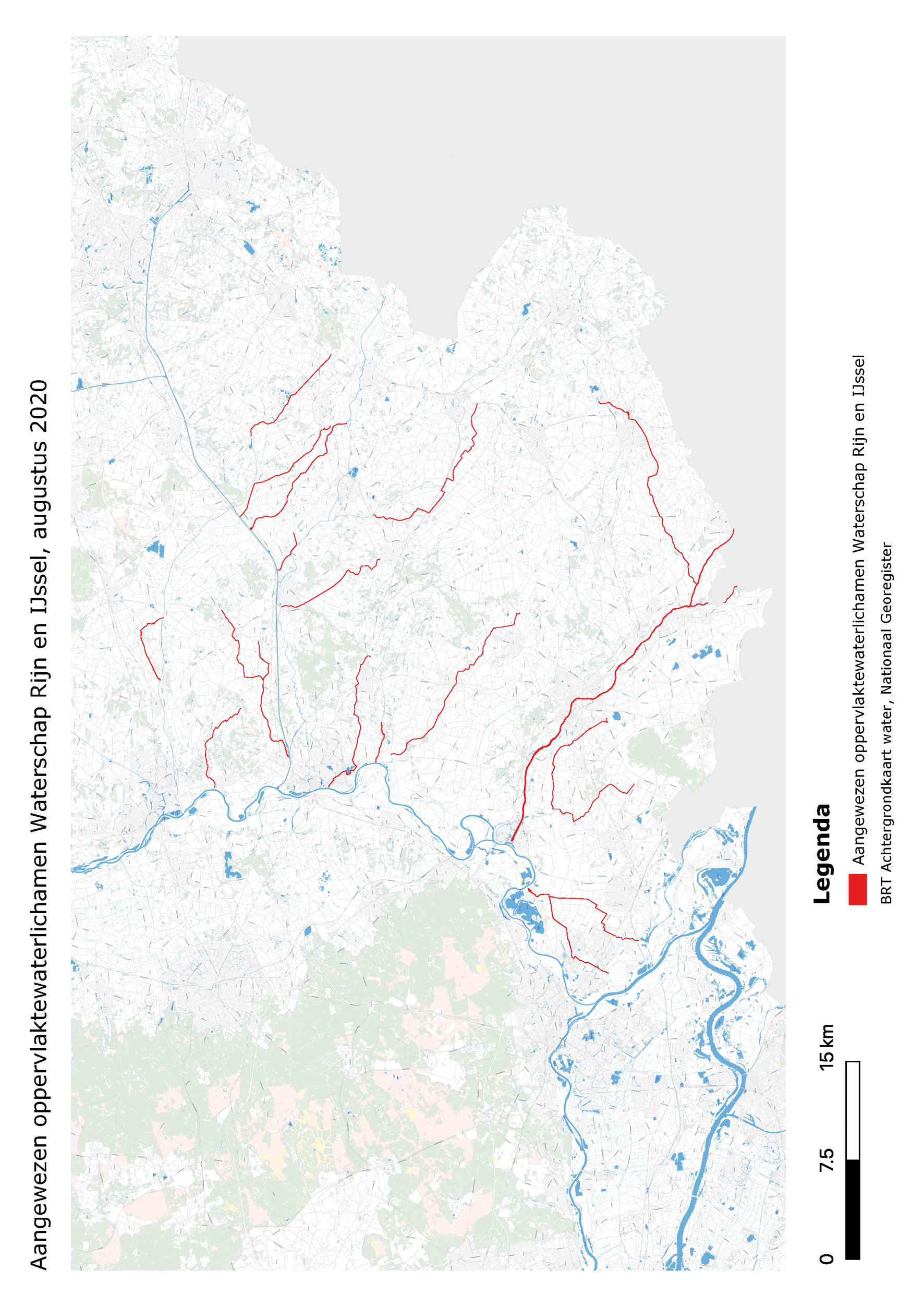 Aangewezen oppervlaktewaterlichamen Waterschap Rijn en IJssel