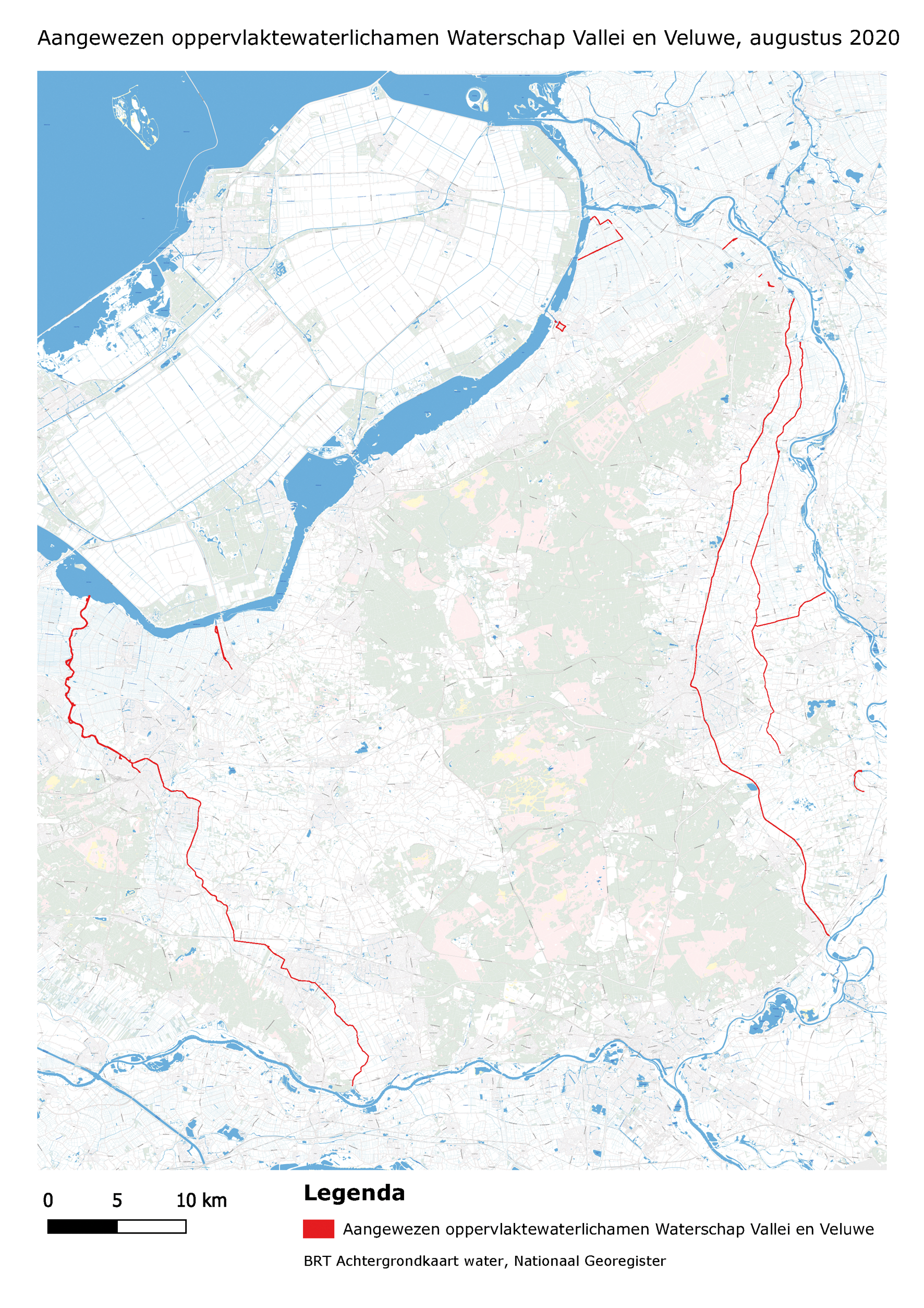 Aangewezen oppervlaktewaterlichamen Waterschap Vallei en Veluwe
