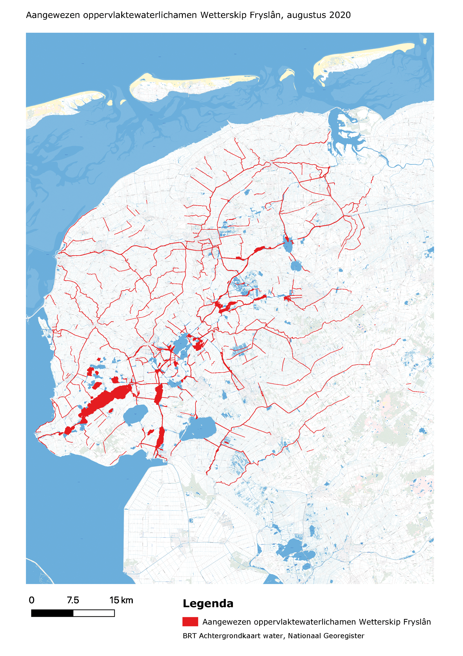 Aangewezen oppervlaktewaterlichamen Wetterskip Fryslân