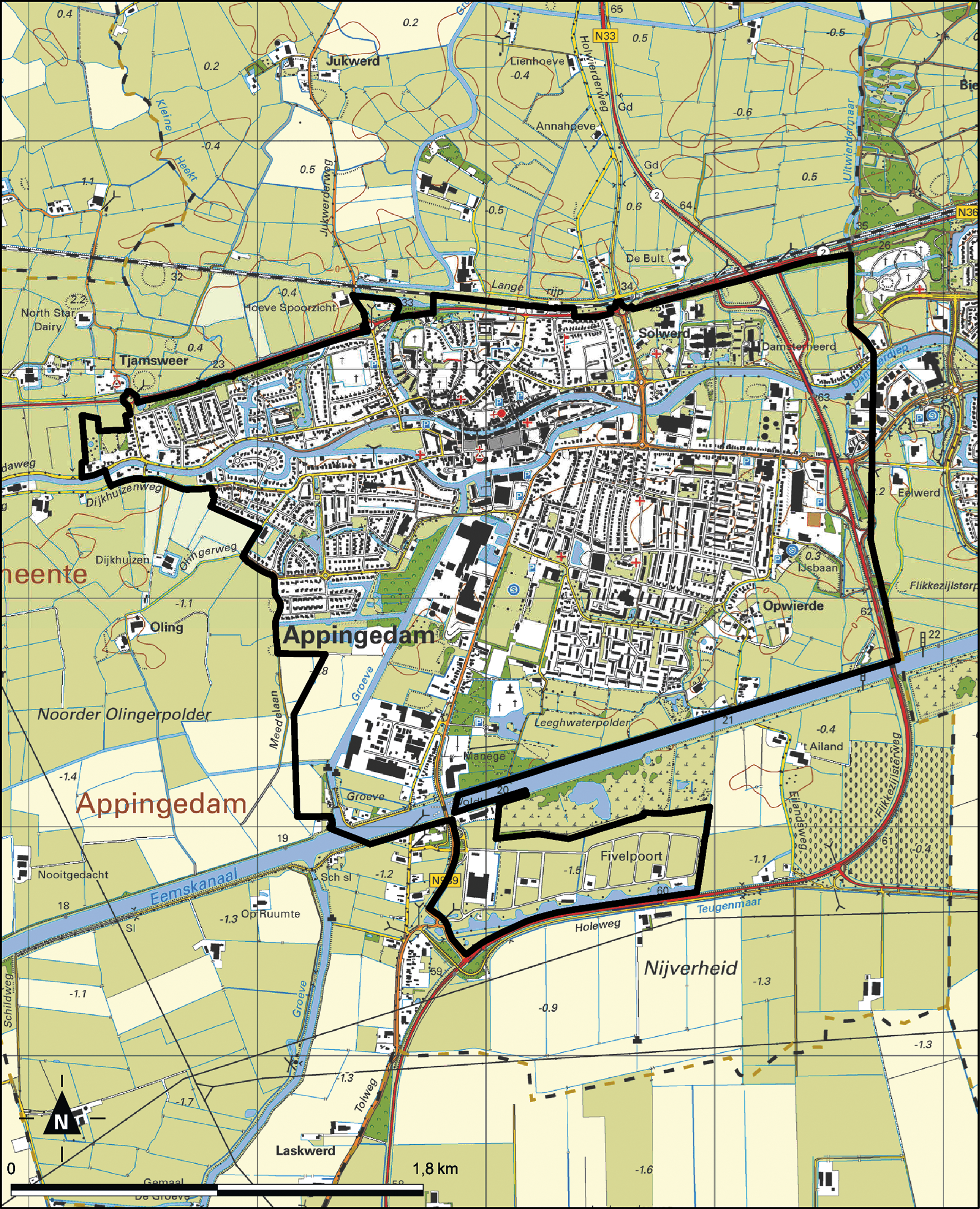 Kaart Appingedam, Aardbevingsbestendig bestemmingsplan