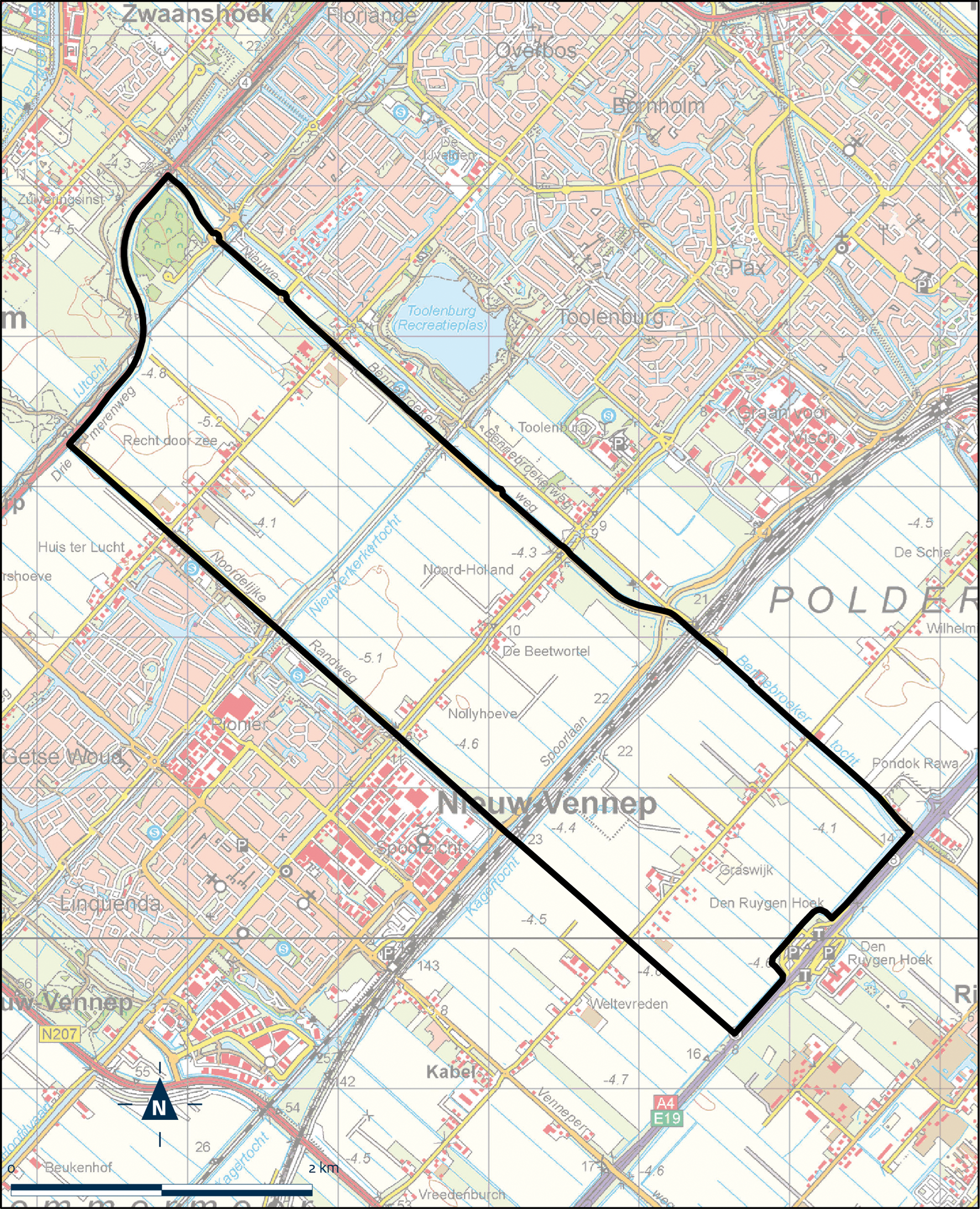 Kaart Haarlemmermeer, Park 21