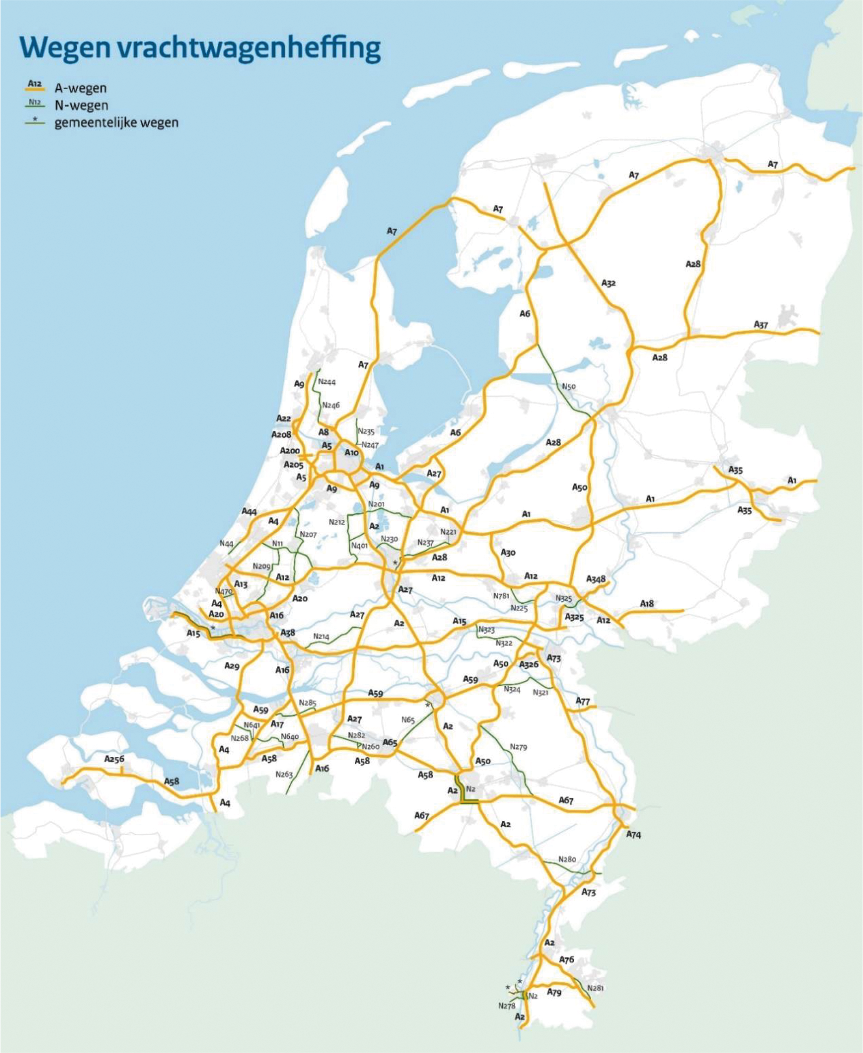 Figuur 2: Heffingsnetwerk van Nederland.
