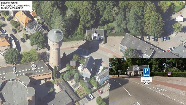 Situatietekening parkeerplaats Bergweg in Zeist