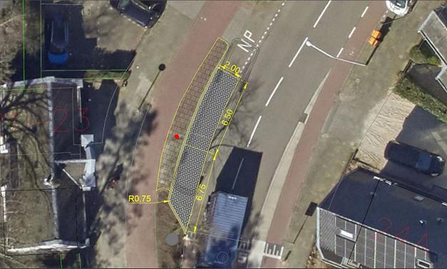 Situatietekening Bergeweg in Zeist