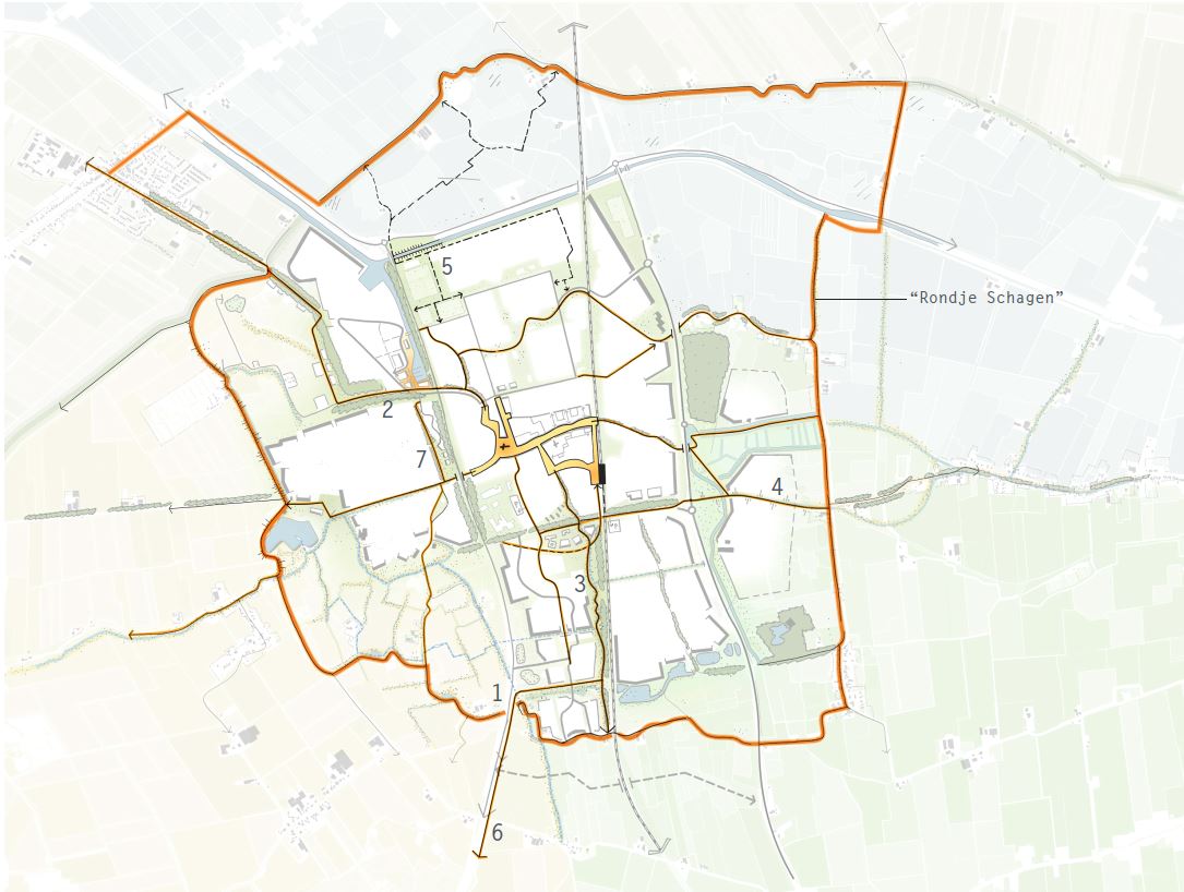 Netwerk van voet- en fietsverbindingen