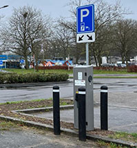 Oplaadplekken bij de mobiliteitshub