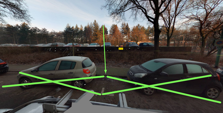 Situatieschets e-laadpalen Laan van Vollenhove 53