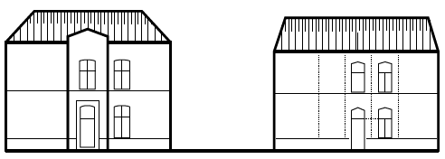 A black and white drawing of two rectangular objects

AI-generated content may be incorrect.