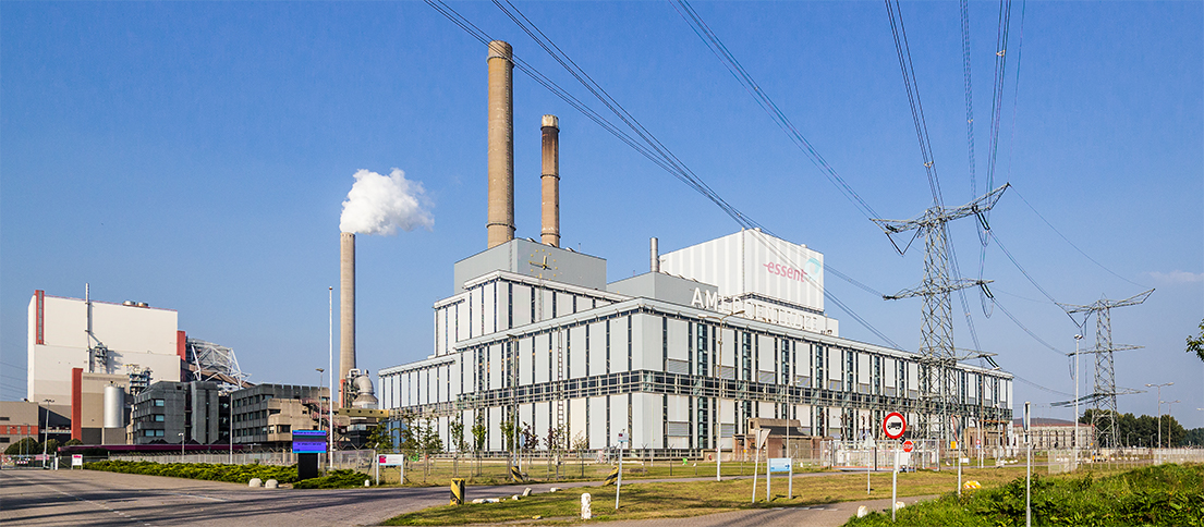 foto van de Amercentrale, energiecentrale