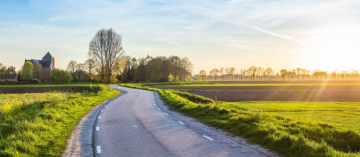 foto van een mooi landschap in de gemeente