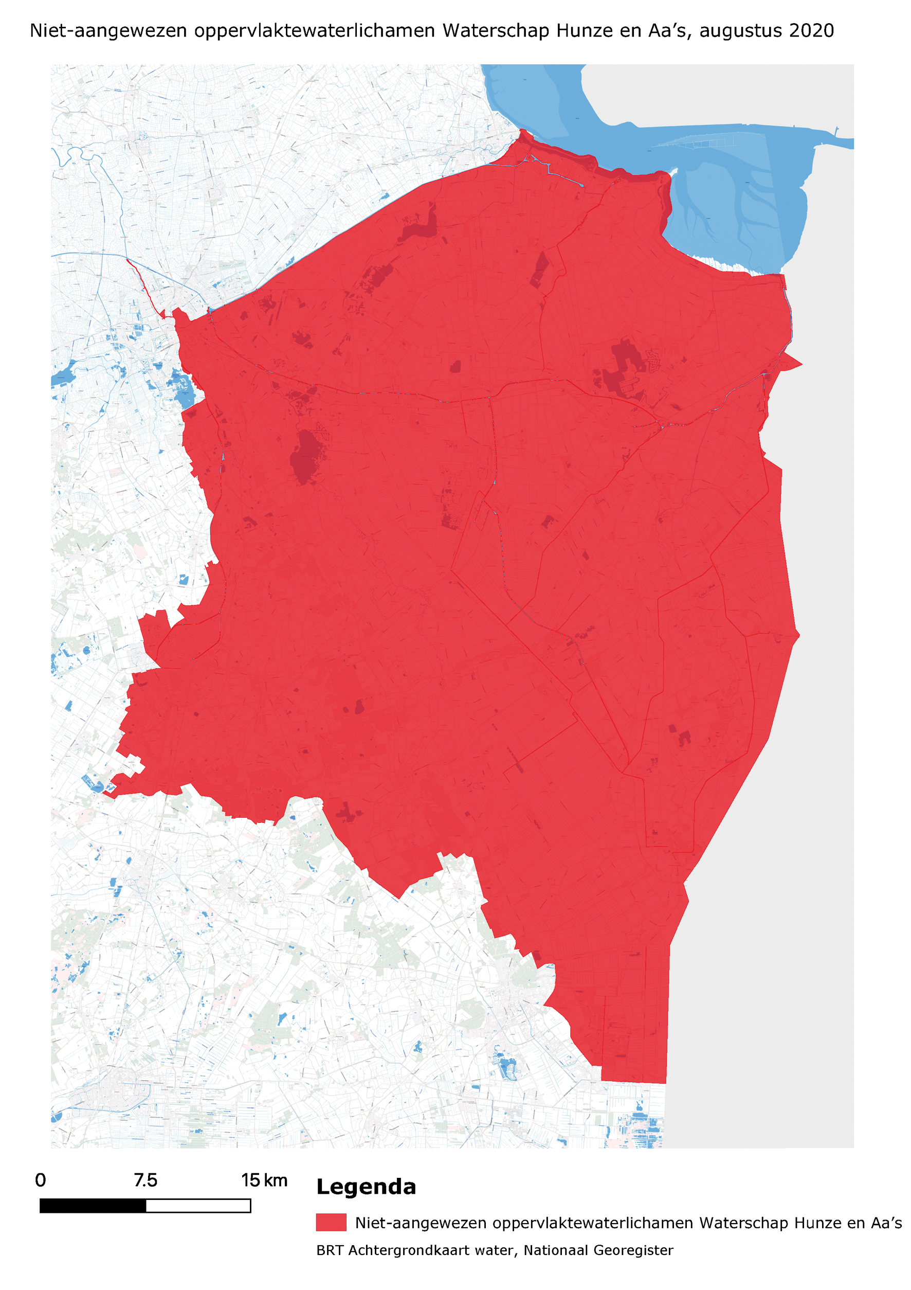 Niet-aangewezen oppervlaktewaterlichamen Waterschap Hunze en Aa’s