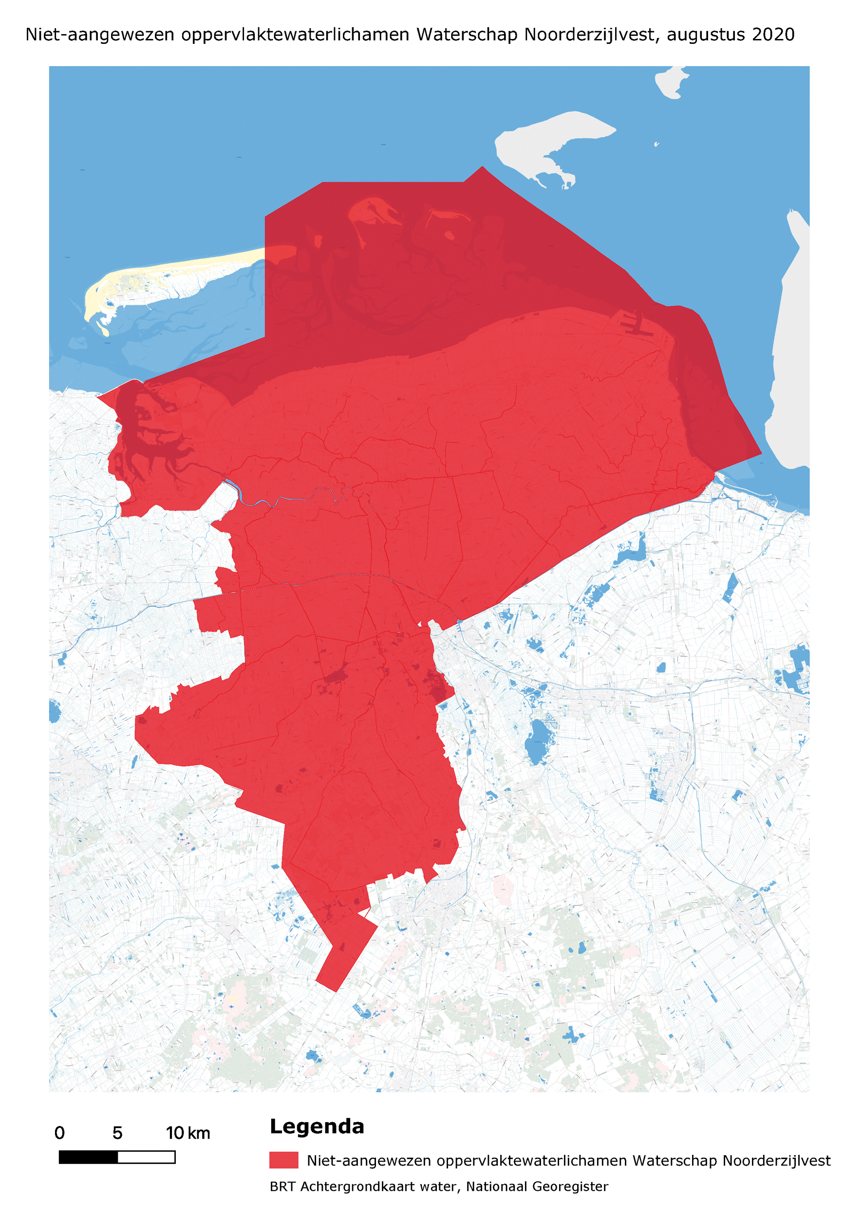 Niet-aangewezen oppervlaktewaterlichamen Waterschap Noorderzijlvest