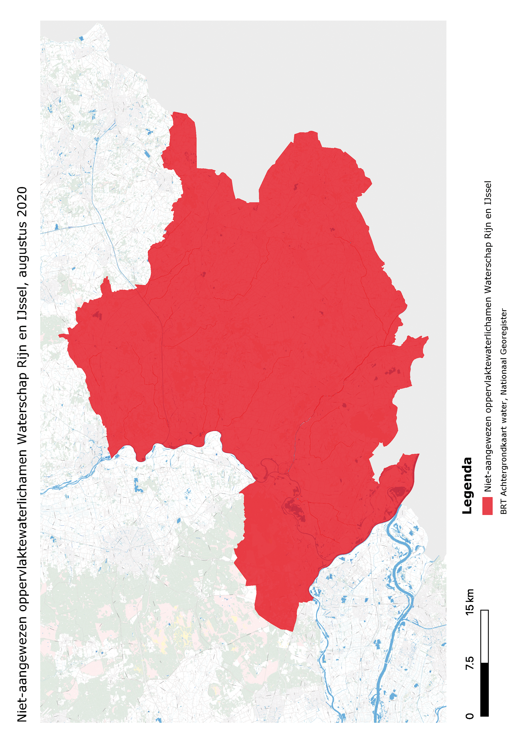 Niet-aangewezen oppervlaktewaterlichamen Waterschap Rijn en IJssel