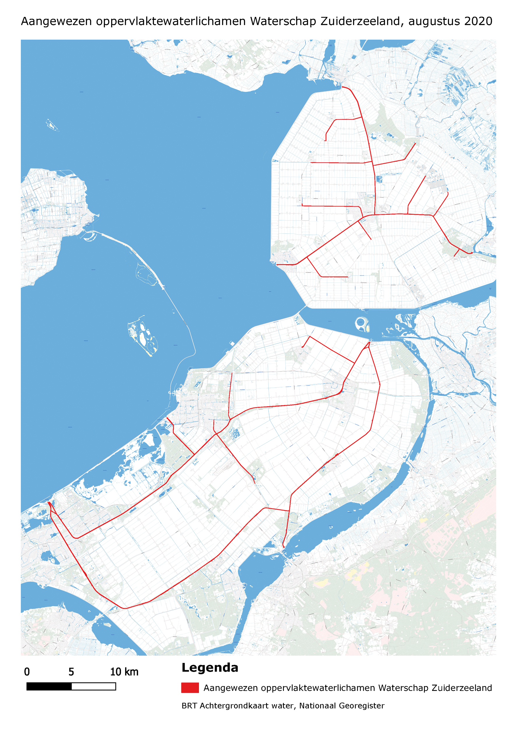 Aangewezen oppervlaktewaterlichamen Waterschap Zuiderzeeland