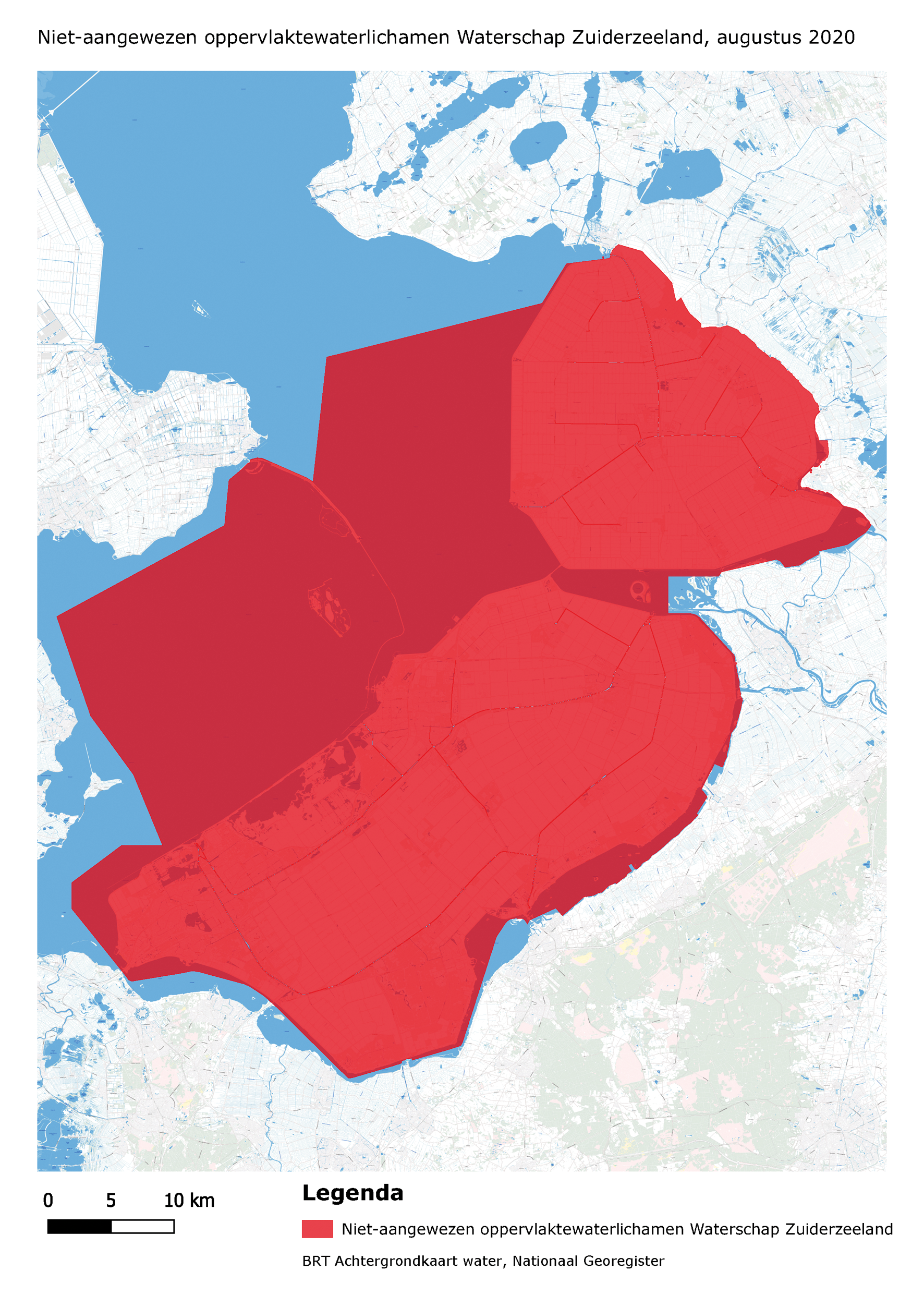 Niet-aangewezen oppervlaktewaterlichamen Waterschap Zuiderzeeland