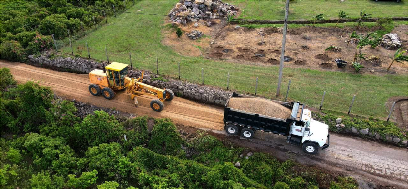 In november hebben tijdelijke werkzaamheden plaatsgevonden om de Road Behind the Mountain voldoende begaanbaar te maken.