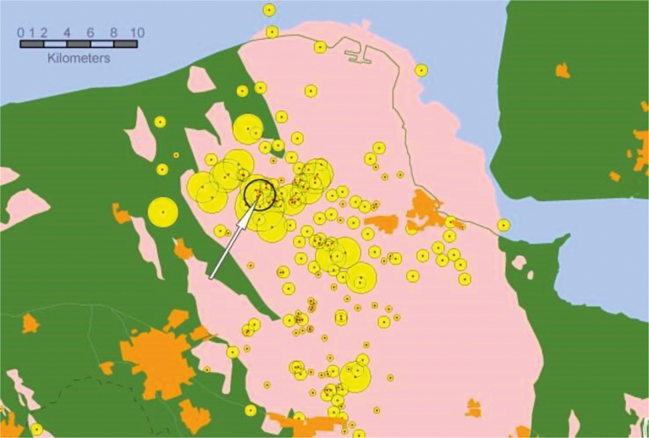 Figuur 3.1 Seismiciteit in Noord-Nederland