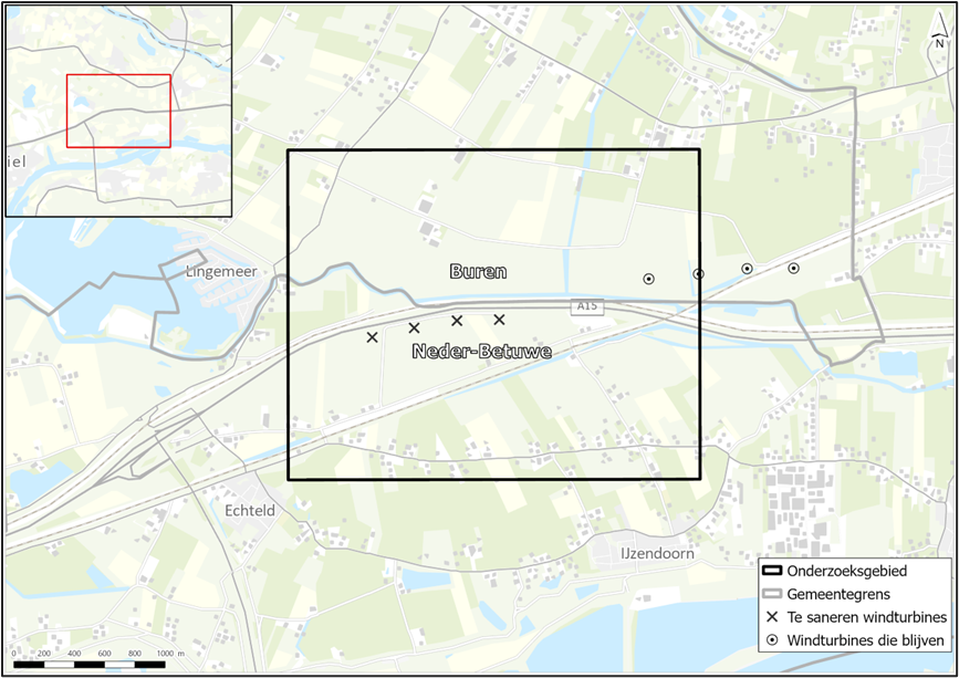 Te saneren windturbines Windpark Echteld