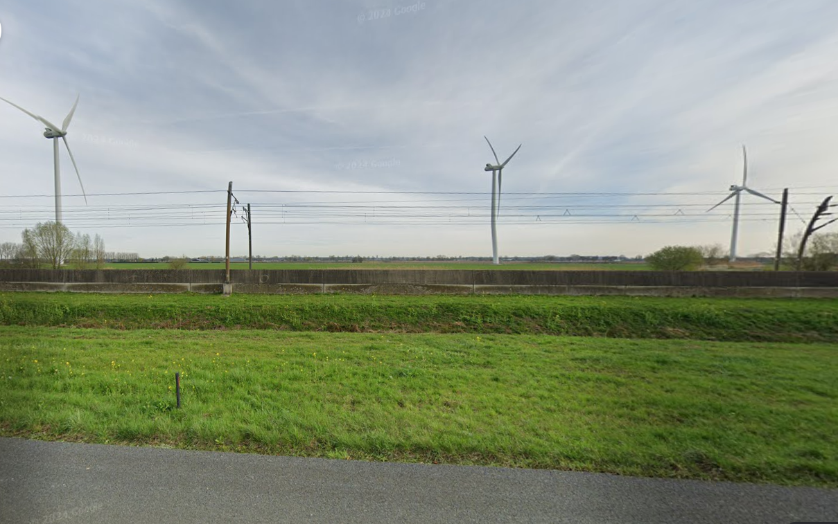 Afbeelding 2.8 Zicht windpark Buren vanaf A15 (bron: Google Maps)