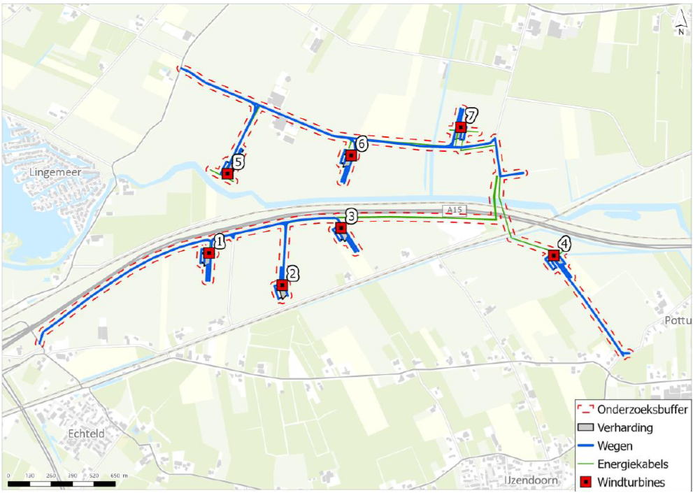 Afbeelding 5.9 Onderzoekslocatie vooronderzoek (water)bodem