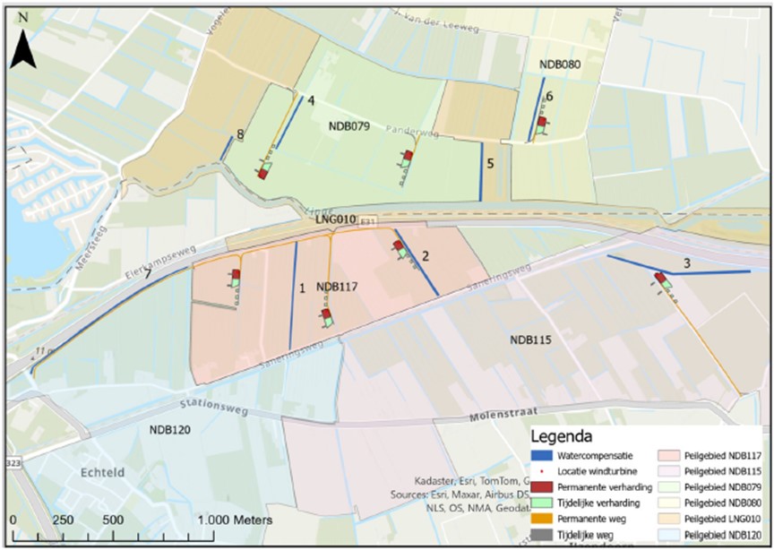 Afbeelding 5.12 Overzicht locaties watercompensatie