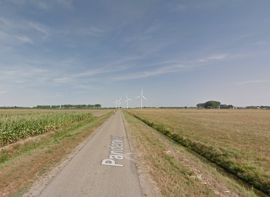 Afbeelding 2.3 Onderzoekslocatie bezien vanaf de Panderweg