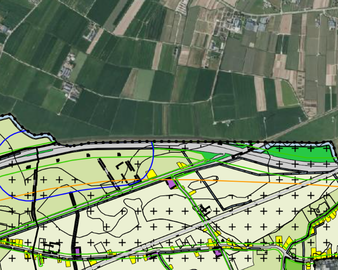 Afbeelding 1.2 Weergave verbeelding Buitengebied Dodewaard en Echteld