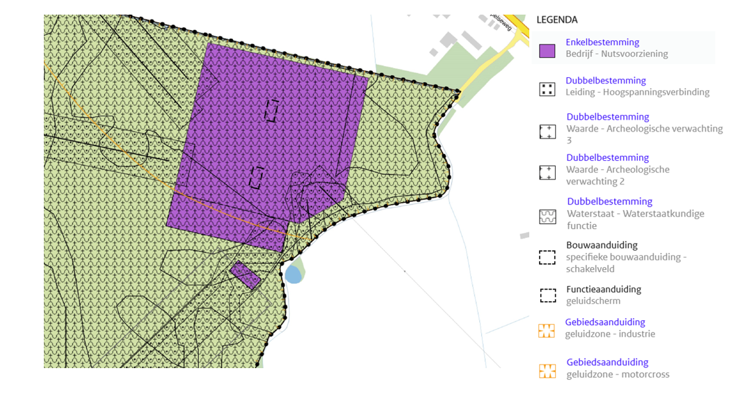 Bestemmingen, functies en aanduidingen van het plangebied door bestemmingsplan ‘Landelijk Gebied Bronckhorst’