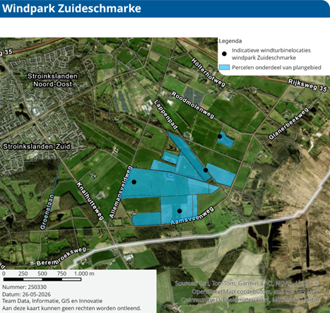 Projectgebied Windpark Zuideschmarke 