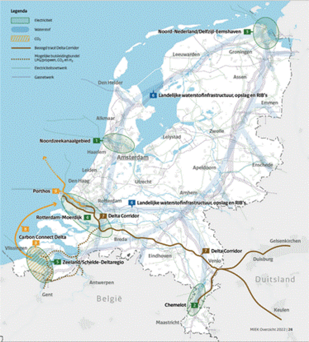 Figuur 2: Totaalkaart Meerjarenprogramma Infrastructuur Energie en Klimaat (MIEK-projecten)1