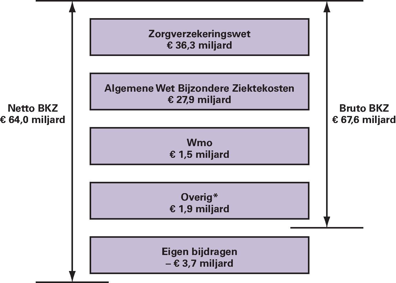 Overzicht 1: Bruto- en netto Zorguitgaven 2012