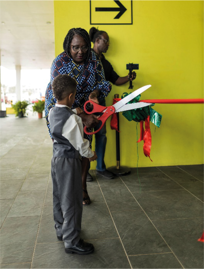 De officiële opening van de nieuwe terminal