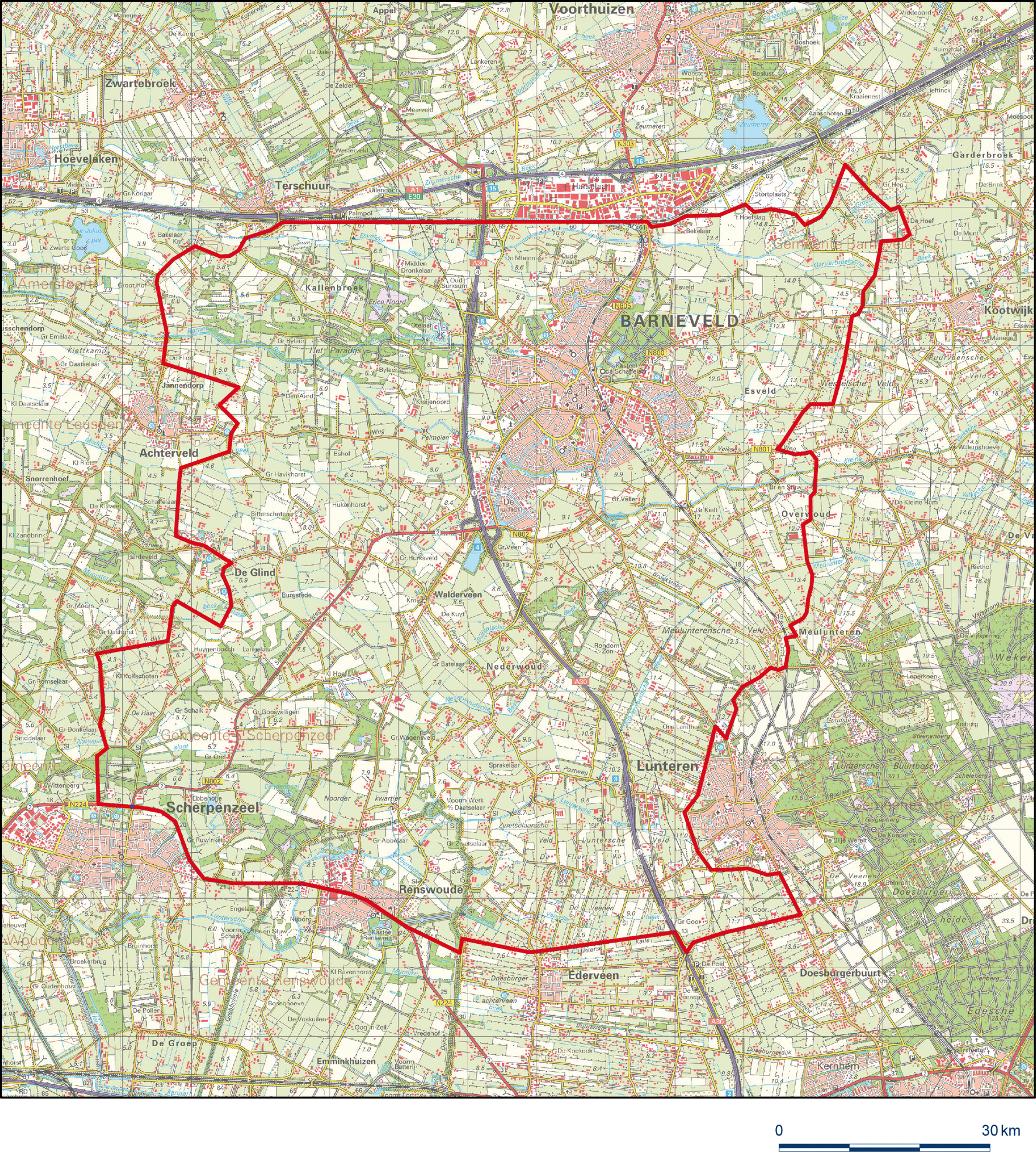 Onderdeel 3 Gebied dat bestaat uit delen van de gemeenten Barneveld, Ede, Renswoude en Scherpenzeel