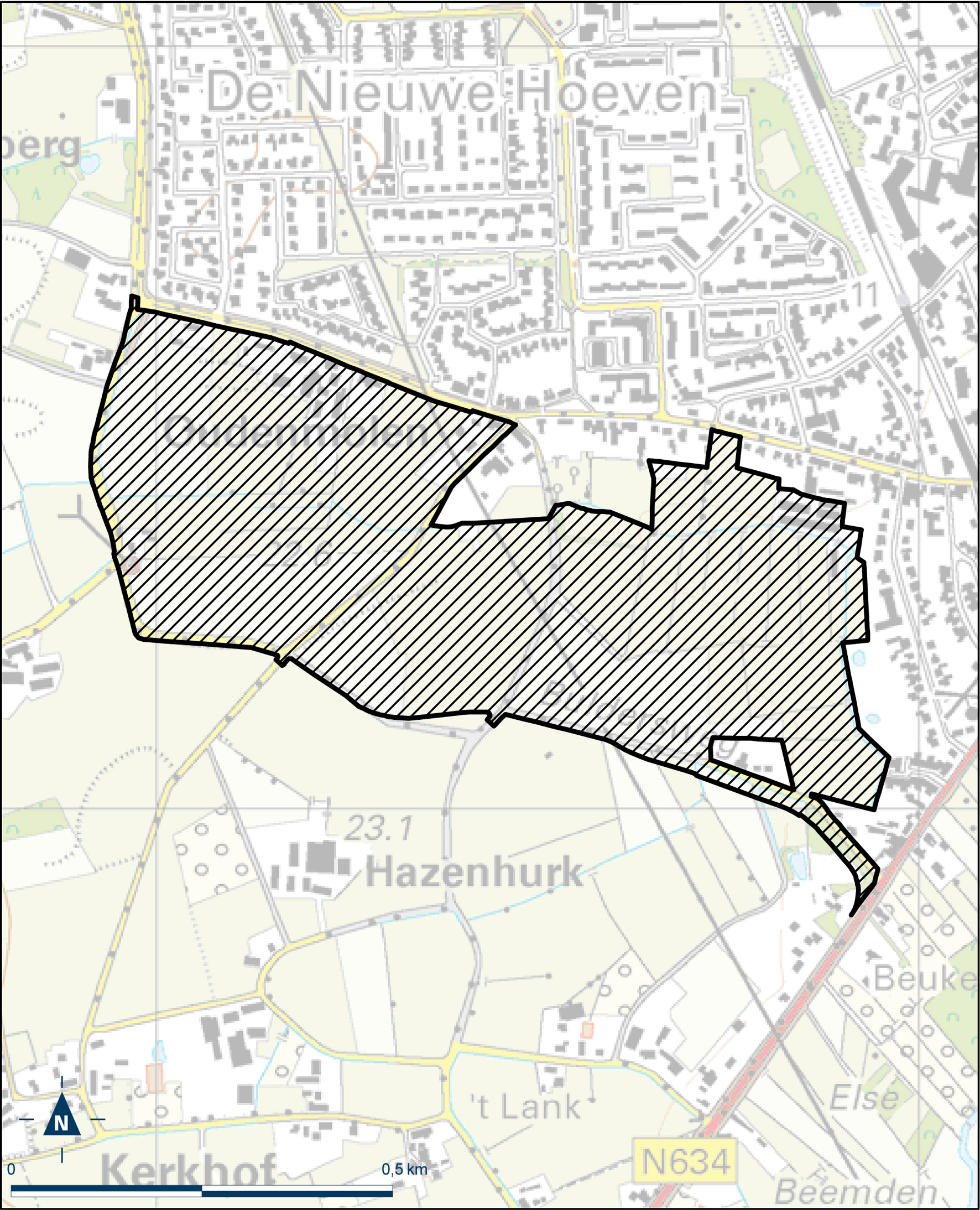 Kaart HeezeLeende, Locatieontwikkeling de Bulders