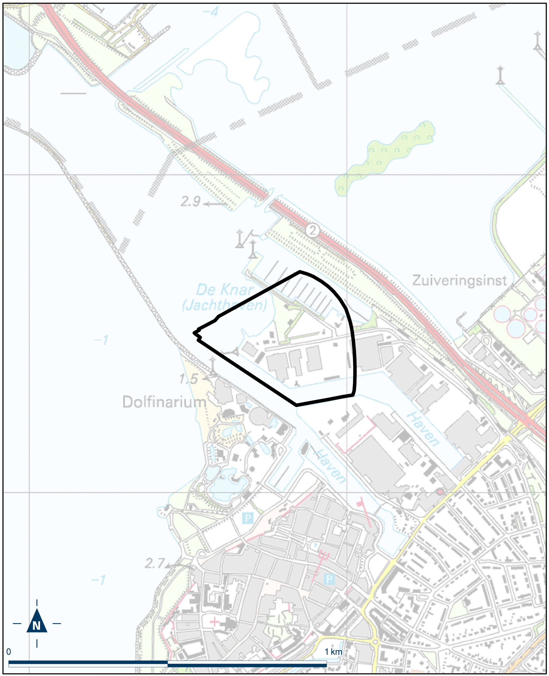 Kaart Harderwijk Waterfront De Eilanden