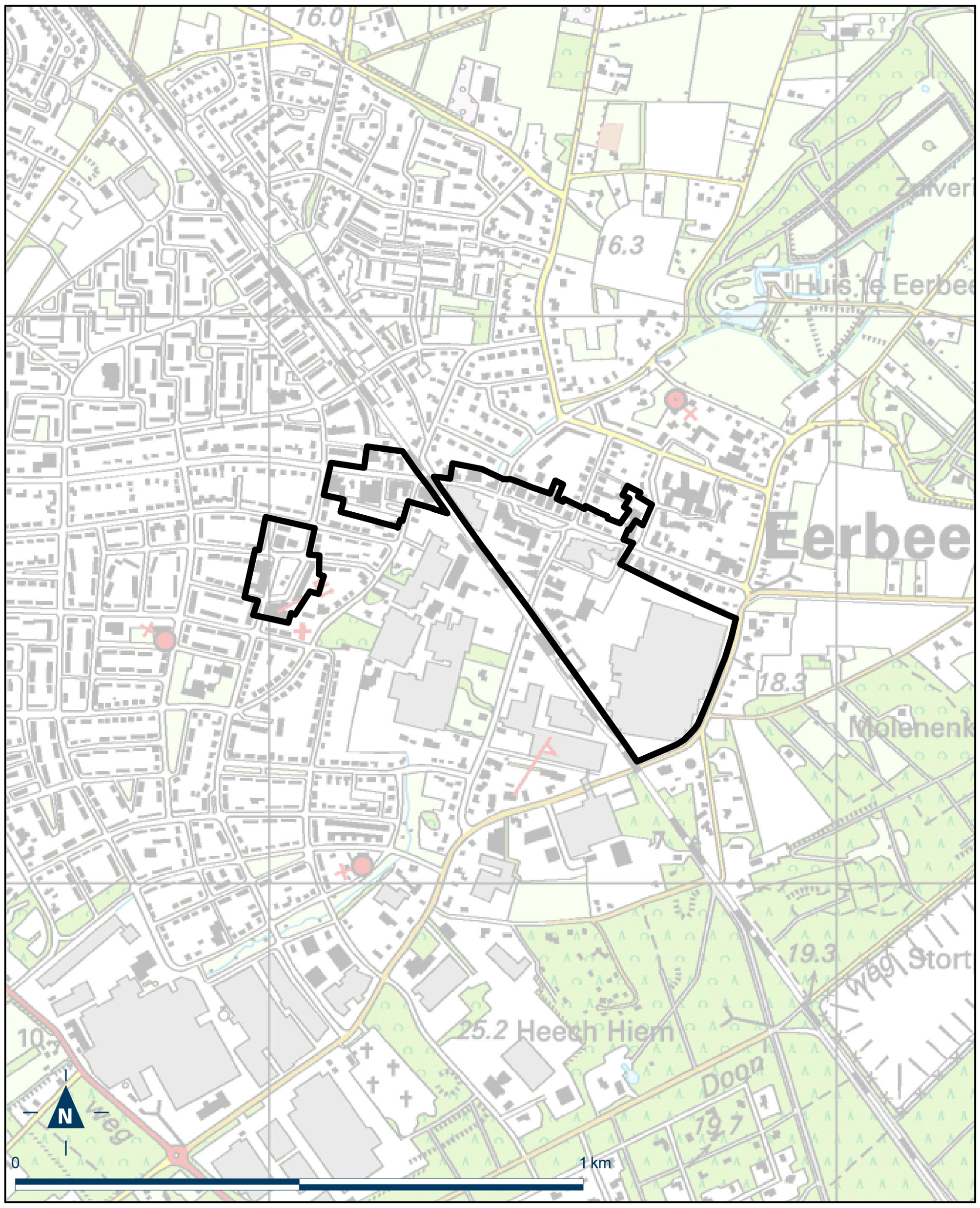 Kaart Brummen – Centrumplan Eerbeek