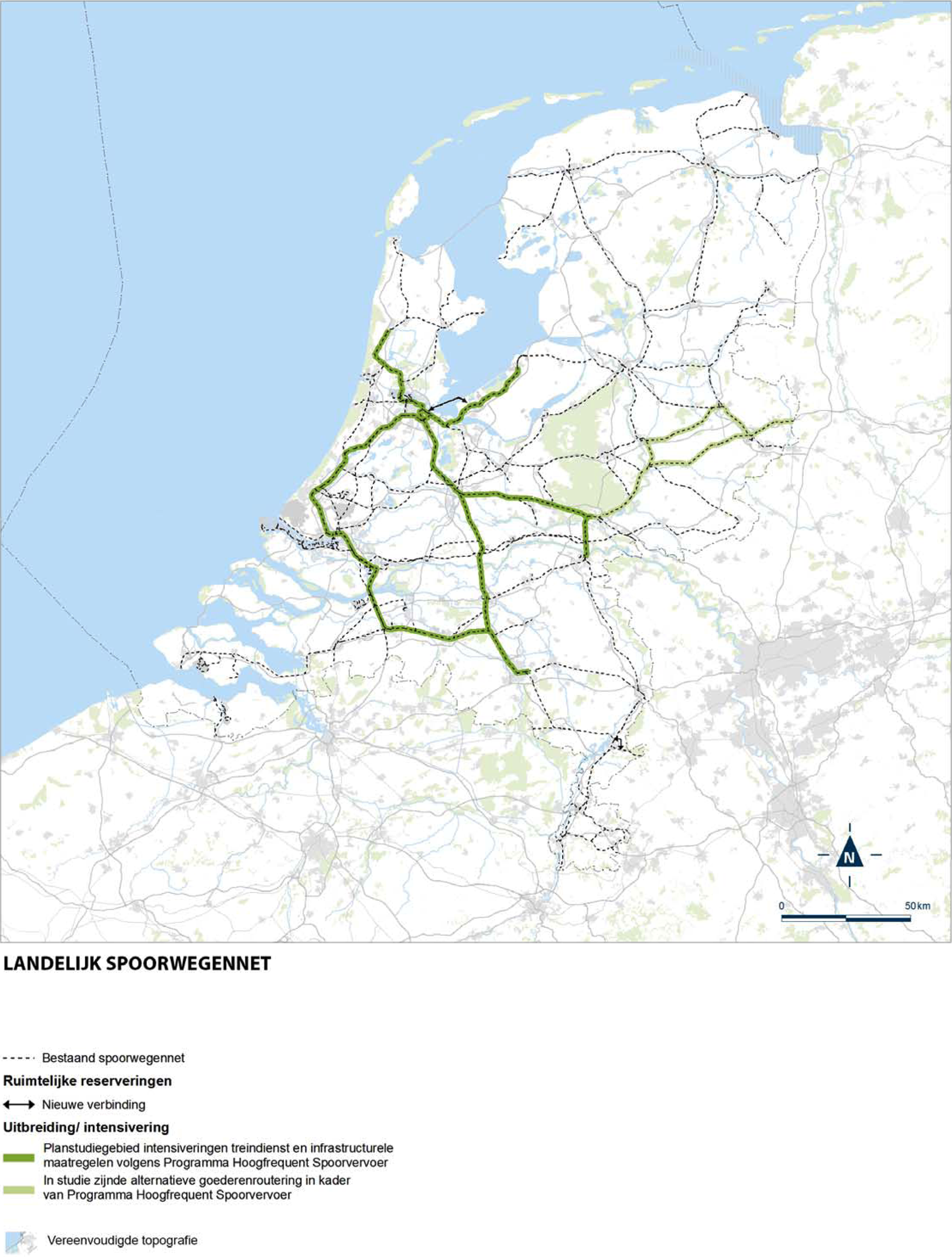 kaart 6 – Hoofdspoorwegen