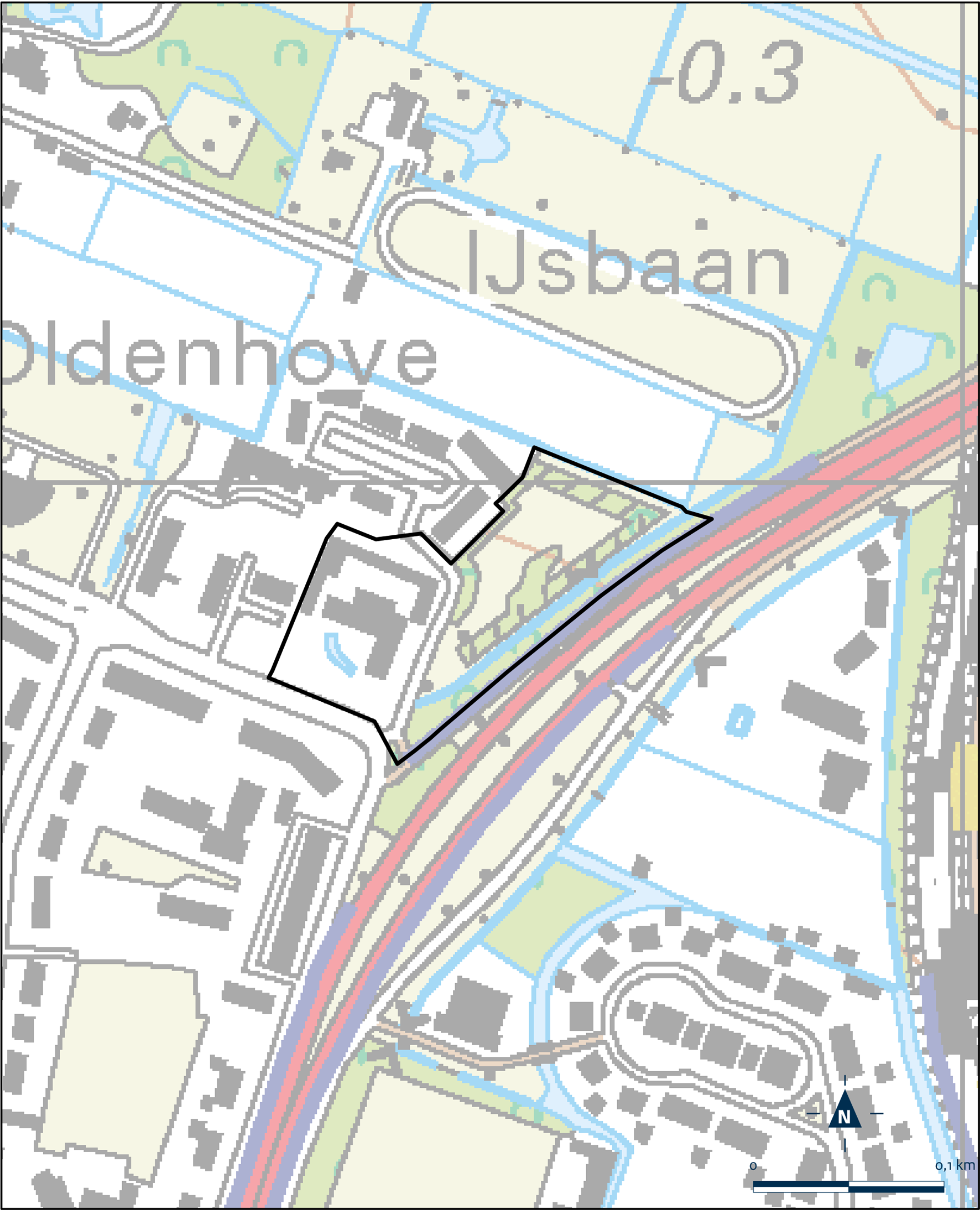 Kaart Bloemendaal, Blekersveld