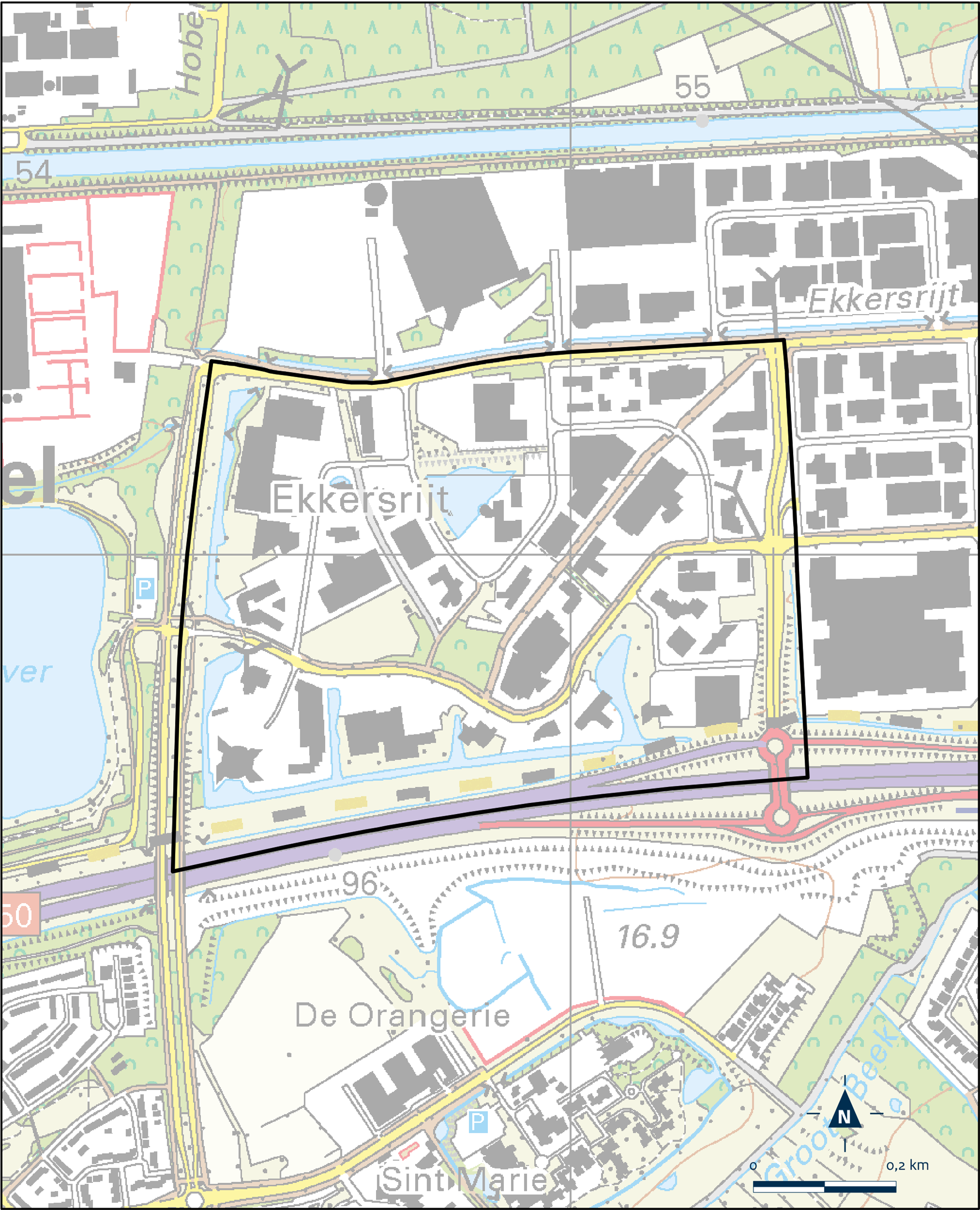 Kaart Son en Breugel, Sciencepark Ekkersrijt