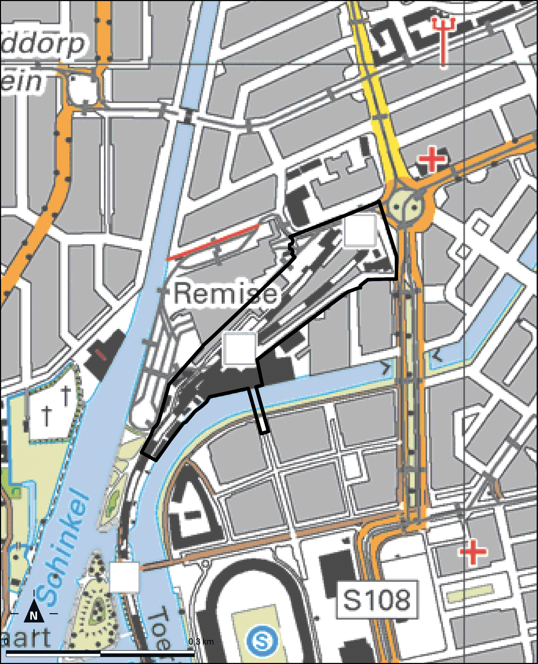 Kaart Amsterdam, Havenstraatterrein