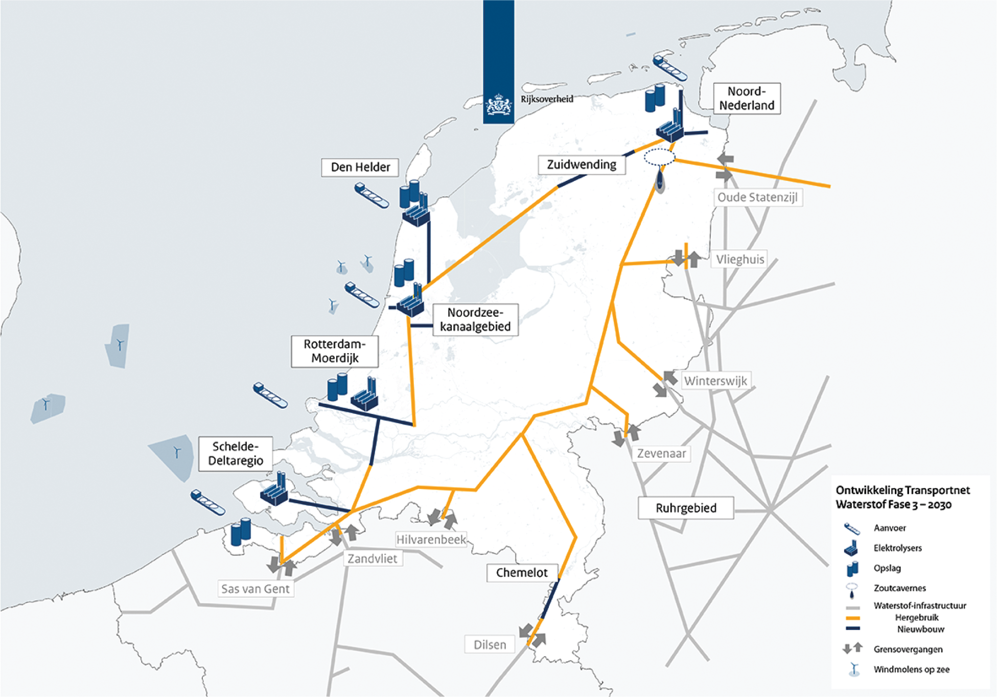 Fase 3: gereed uiterlijk 2030, overige tracés