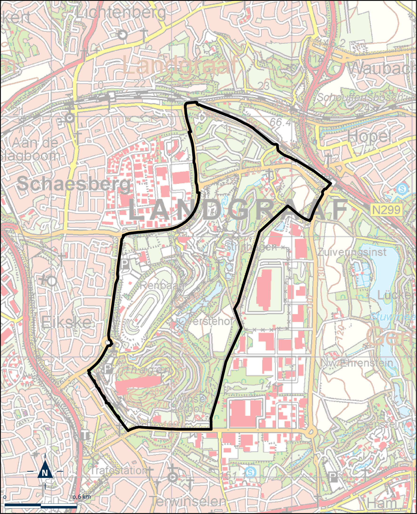 Kaart Landgraaf, Gravenrode