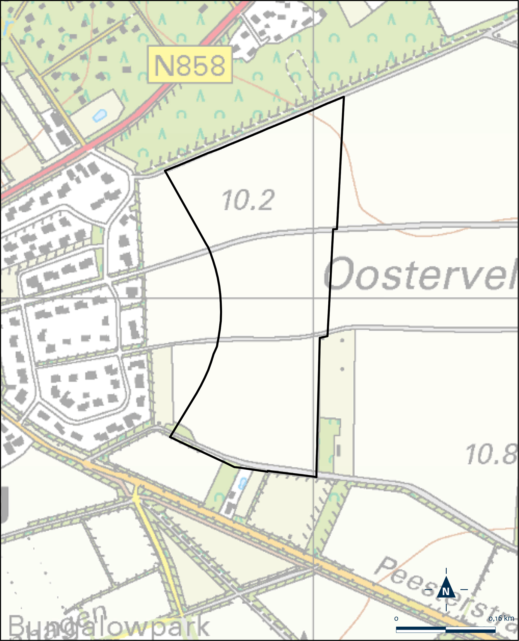 Kaart Noordenveld, Dorp Norg