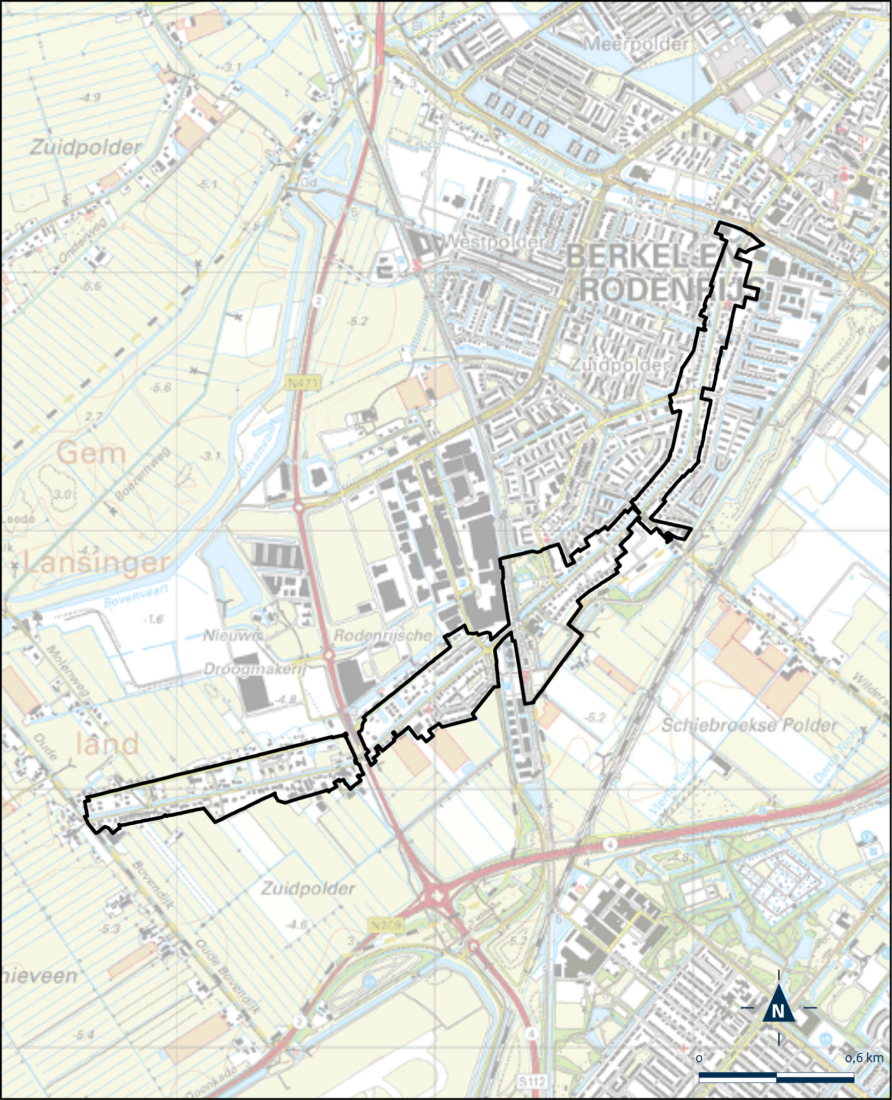 Kaart Lansingerland, Lint-Zuid